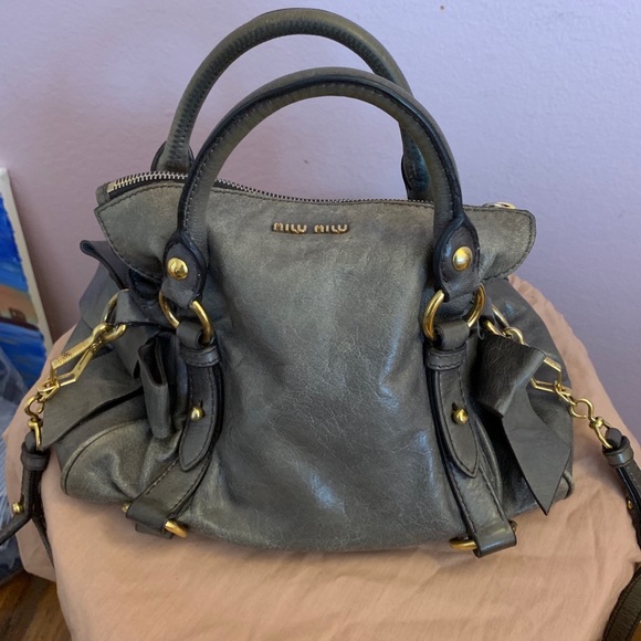 Miu Miu Vitello Lux Bow bag - mini - Picture 1 of 7